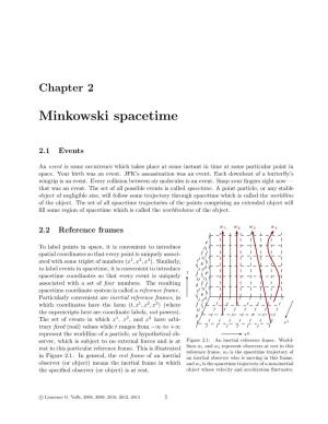 Chapter 2: Minkowski Spacetime