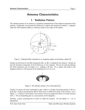 Antenna Characteristics Page 1