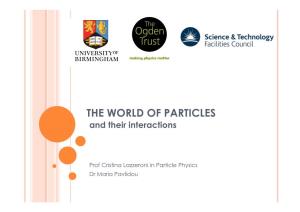 The World of Particles MSF2018.Pdf