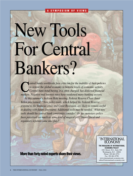 New Tools for Central Bankers?
