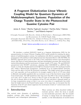 A Fragment Diabatization Linear Vibronic Coupling Model For