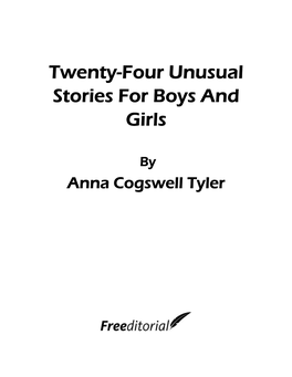 Twenty-Four Unusual Stories for Boys and Girls