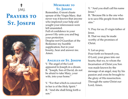 Prayers to St. Joseph