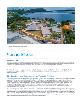 Vanuatu Mission, Nambatu, Vila, Vanuatu