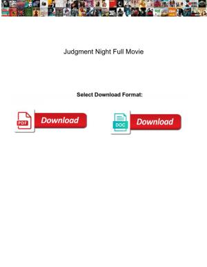 Judgment Night Full Movie