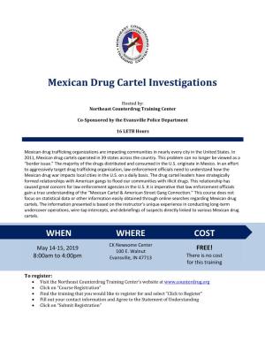Mexican Drug Cartel Investigations