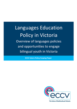 Languages Education Policy in Victoria 5