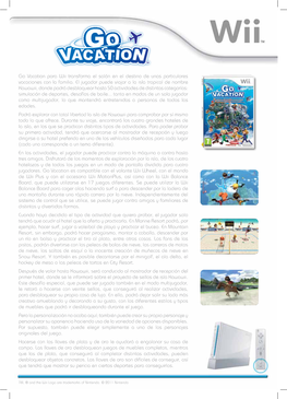 Go Vacation Para Wii Transforma El Salón En El Destino De Unas Particulares Vacaciones Con La Familia