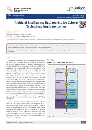 Artificial Intelligence Engineering for Cyborg Technology Implementation