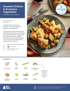 Roasted Chicken & Rosemary Vegetables