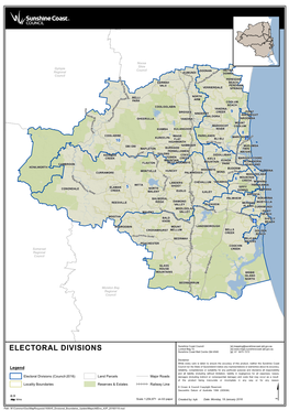 ELECTORAL DIVISIONS Sunshine Coast Mail Centre Qld 4560 [P] 07 5475 7272