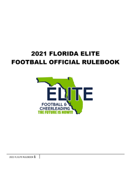 2021 Florida Elite Football Official Rulebook