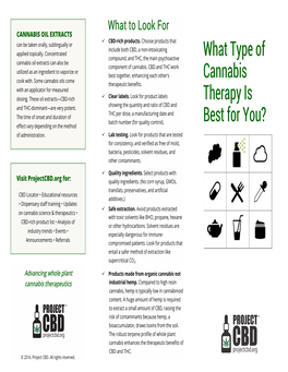 What Type of Cannabis Therapy Is Best for You?