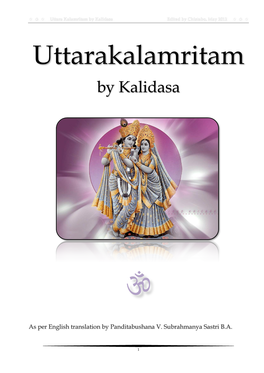 Uttarakalamritam by Kalidasa