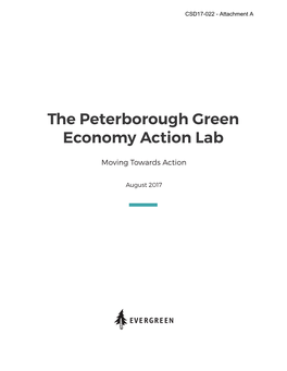 The Peterborough Green Economy Action Lab
