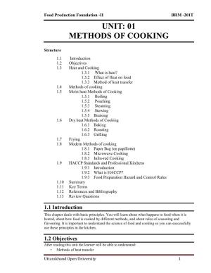 01 Methods of Cooking