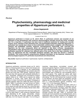 Chemistry, Pharmacoligy and Clinical Properties of Heracleum Persicuam