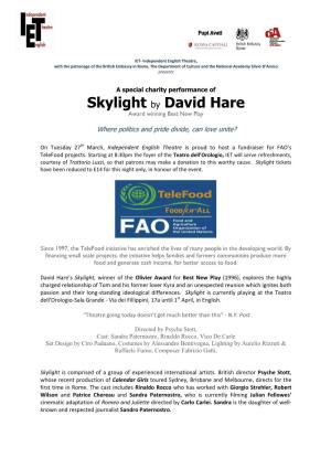 Skylight by David Hare Award Winning Best New Play