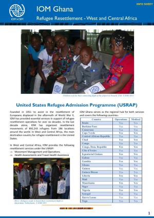 IOM Ghana Refugee Resettlement - West and Central Africa