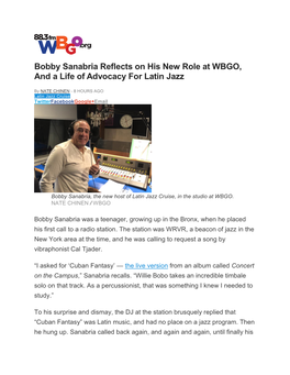 Bobby Sanabria Reflects on His New Role at WBGO, and a Life of Advocacy for Latin Jazz