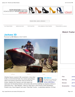 Jackass 3D - Filmcritic.Com Movie Review 10-10-19 8:33 PM