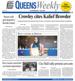 Crowley Cites Kalief Browder