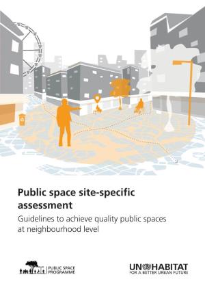 Public Space Site-Specific Assessment