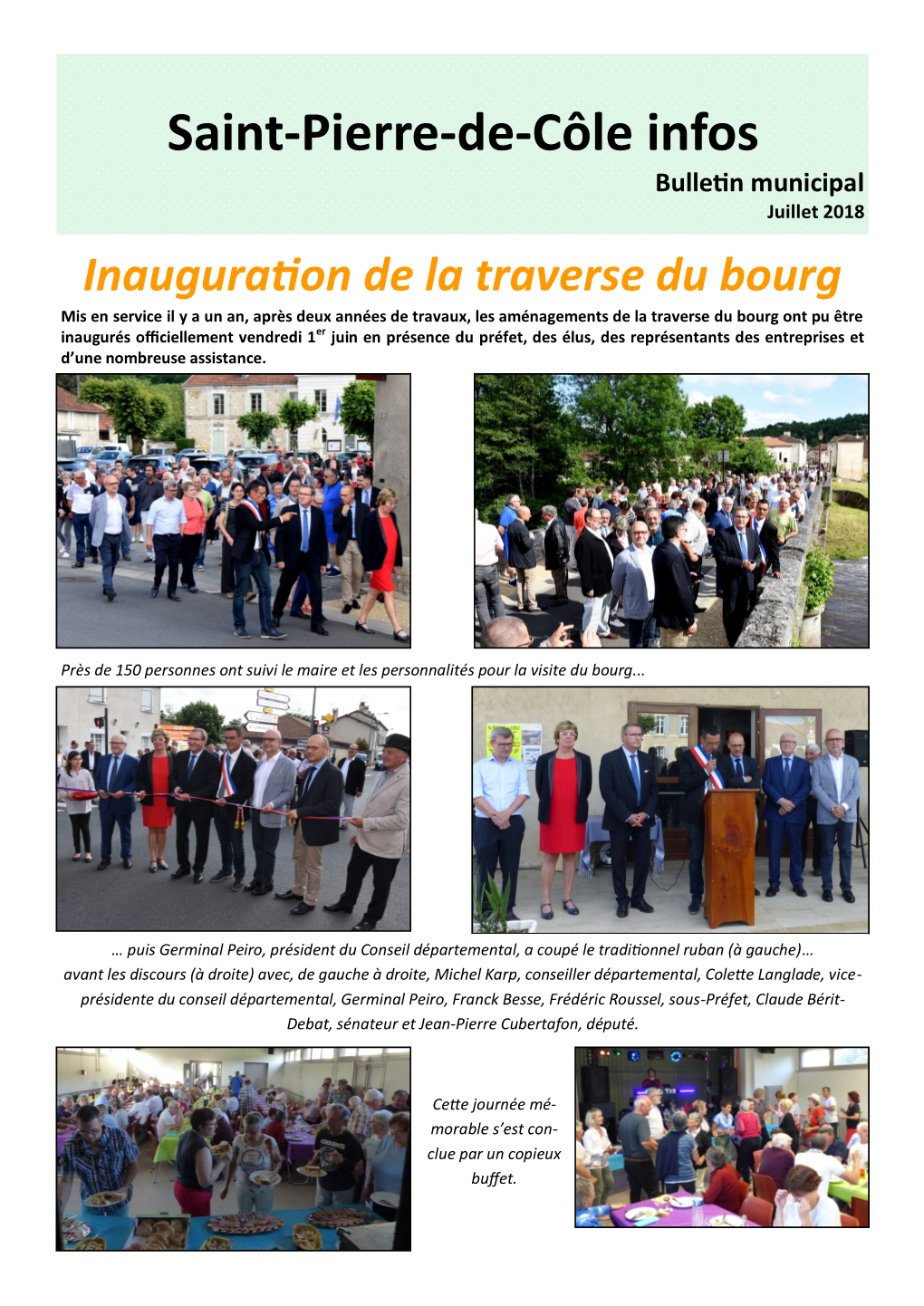 Saint-Pierre-De-Côle Infos Juillet 2018