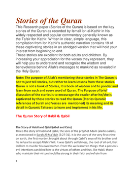 Stories of the Quran