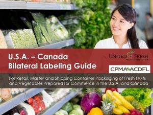 U.S.A.-Canada Bilateral Labeling Guide