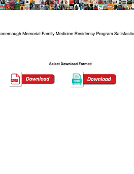 Conemaugh Memorial Family Medicine Residency Program Satisfaction