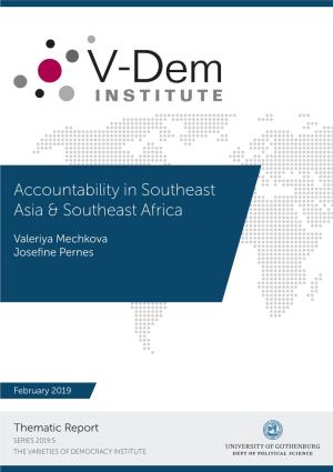 Accountability in Southeast Asia & Southeast Africa