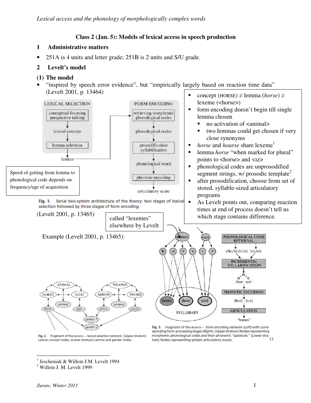 Lexical Access and the Phonology of Morphologically Complex Words