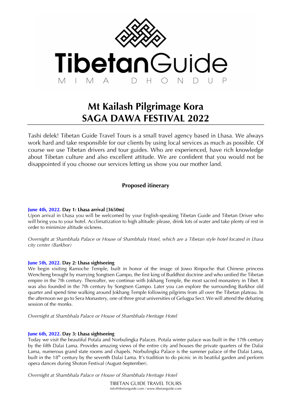 Tibet Saga Dawa Festival 2022 at Mt. Kailash