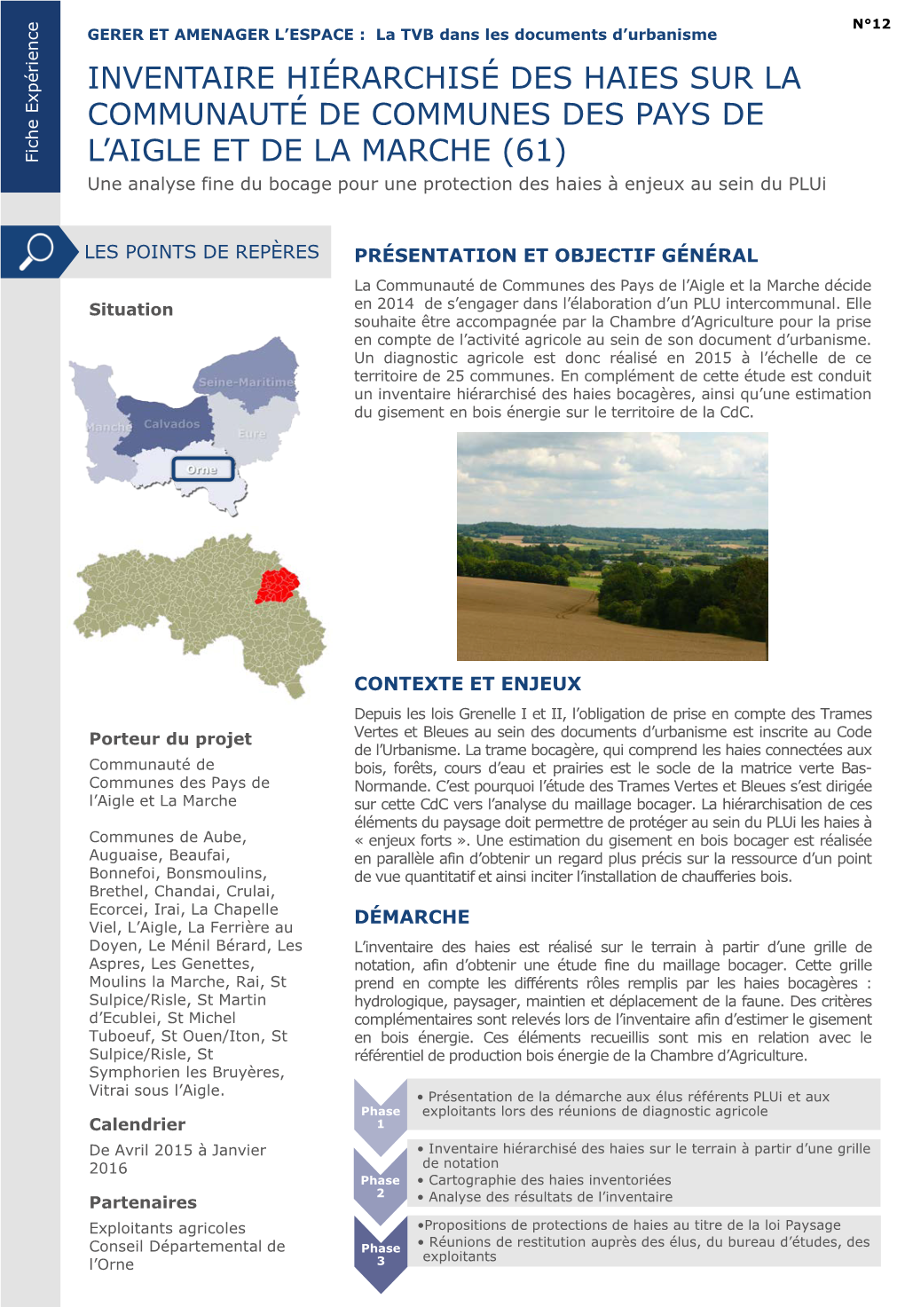 Inventaire Hiérarchisé Des Haies Sur La Communauté De Communes Des Pays De