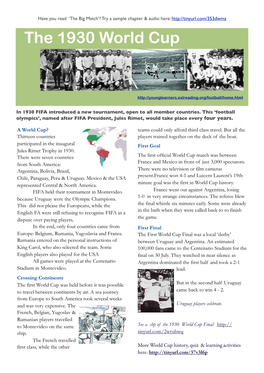 The 1930 World Cup