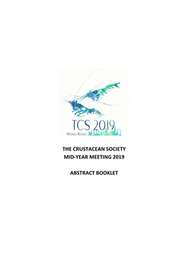 The Crustacean Society Mid-Year Meeting 2019