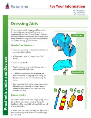Dressing Aids F Are Available Through Specialtyretailers