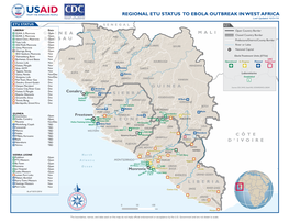 USG West Africa Ebola Outbreak Regional ETU Status