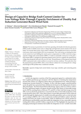Design of Capacitive Bridge Fault Current Limiter for Low-Voltage Ride-Through Capacity Enrichment of Doubly Fed Induction Generator-Based Wind Farm