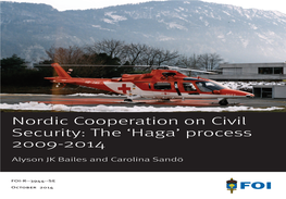 Nordic Cooperation on Civil Security: the ‘Haga’ Process 2009-2014