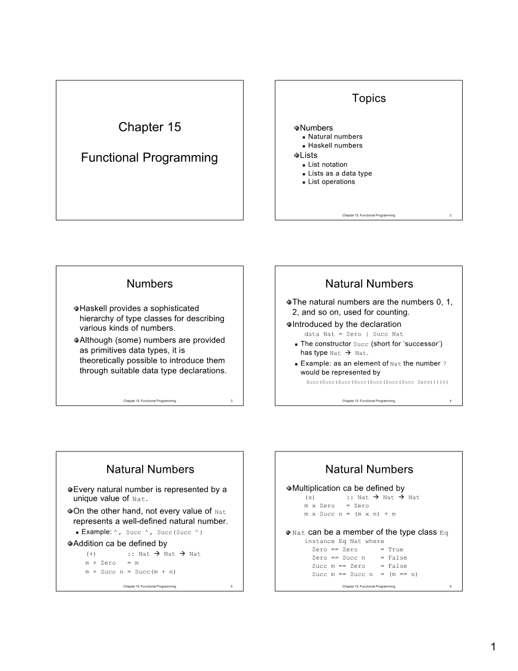 Chapter 15 Functional Programming