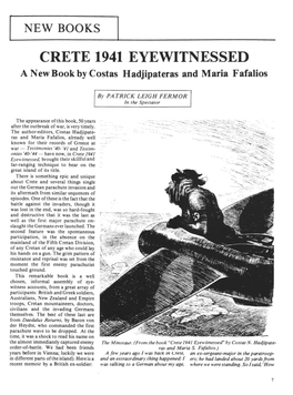 CRETE 1941 EYEWITNESSED Anew Book by Costas Hadjipateras and Maria Fafalios