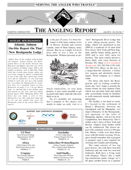 Angling Report Newsletter