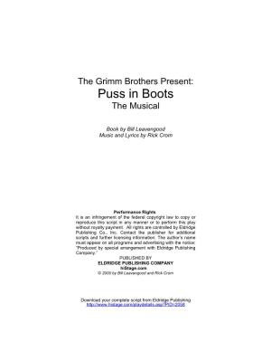 Puss in Boots the Musical