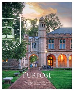 Purpose Washington University in St
