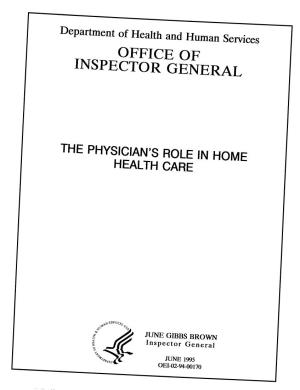 The Physician's Role in Home Health Care