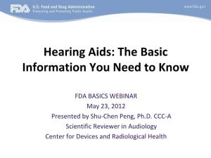 Hearing Aids: the Basic Information You Need to Know
