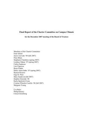 Draft for Climate Committee Proposals