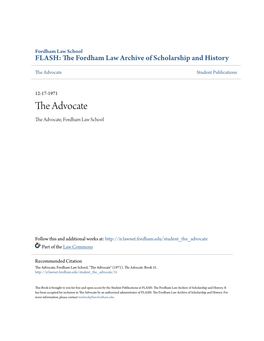 The Advocate Student Publications